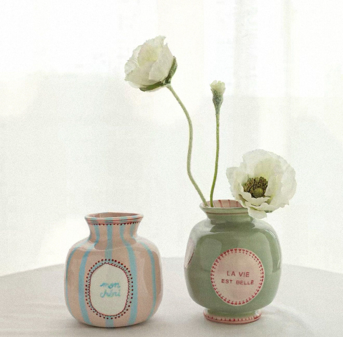 Mon Chéri Striped Vase