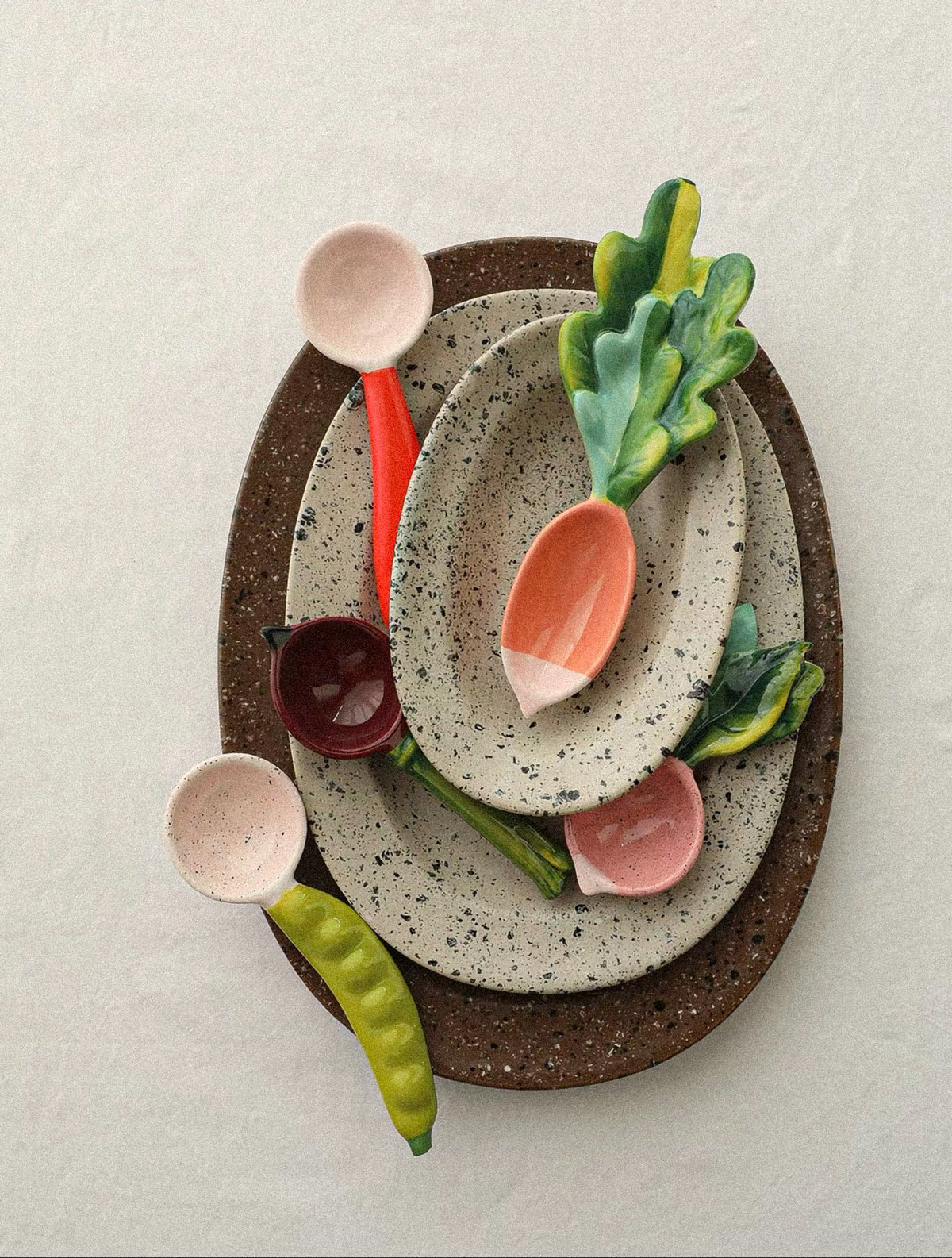 Garden Harvest Ceramic Spoon Set