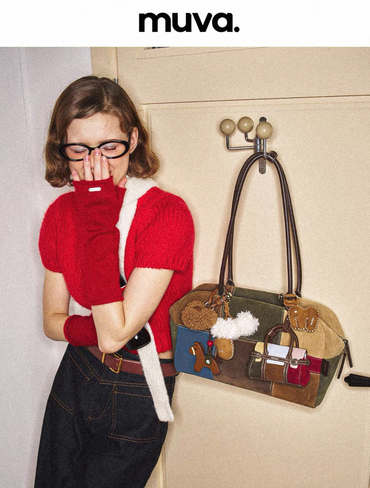 Muva Patchwork Trapeze Bag