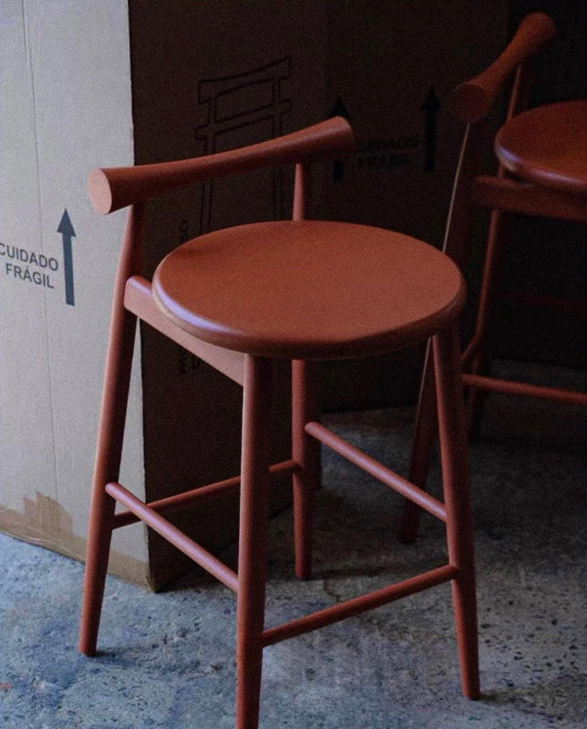 Yoke Back Counter Stool