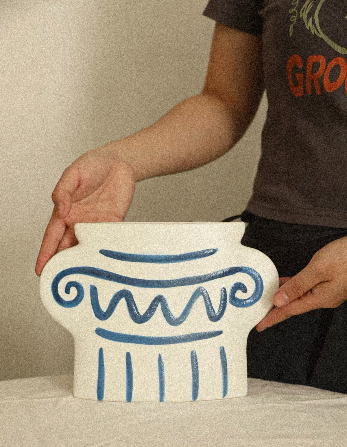 Atelier Hand-Painted Vase