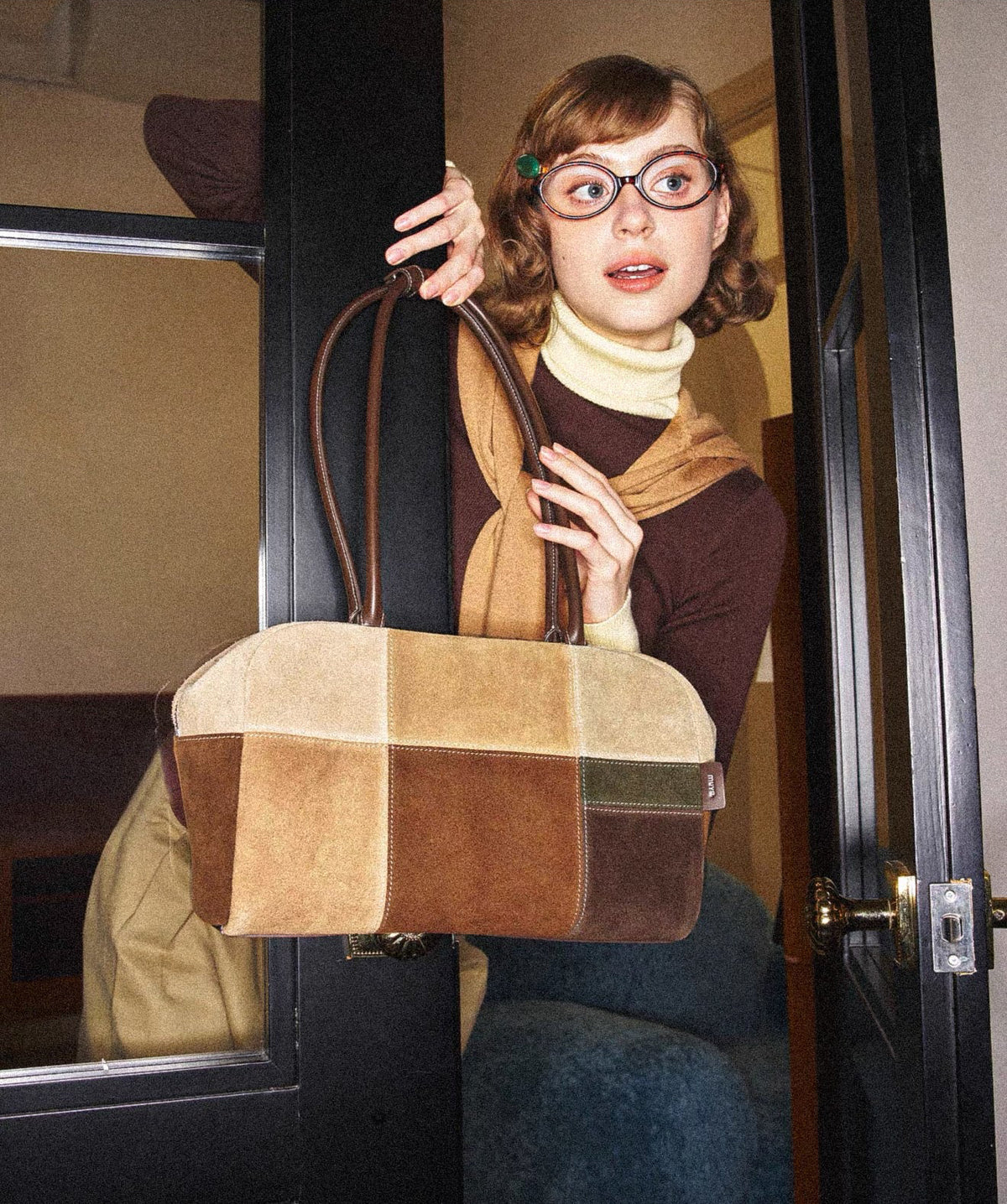 Muva Patchwork Trapeze Bag