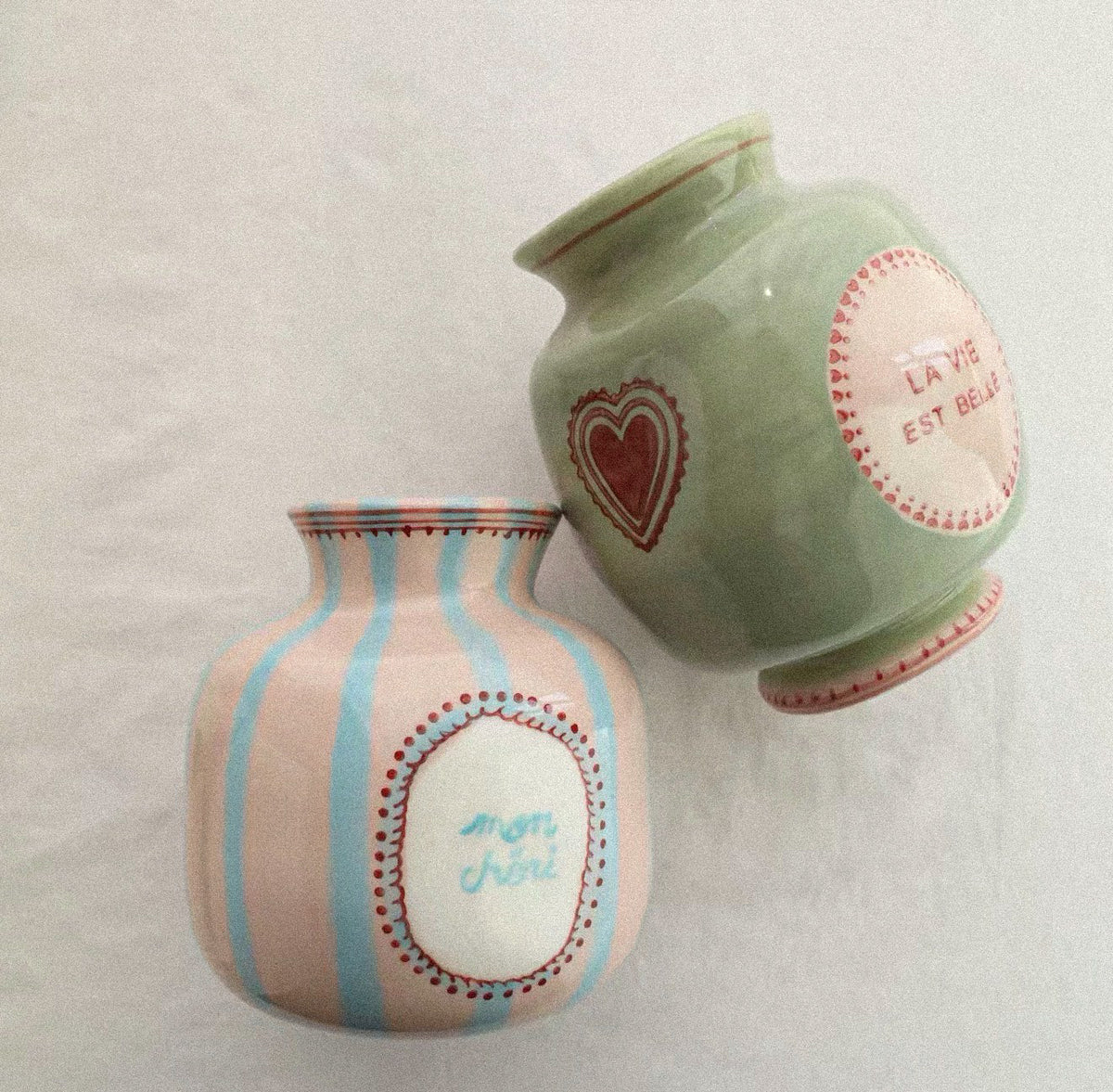Mon Chéri Striped Vase