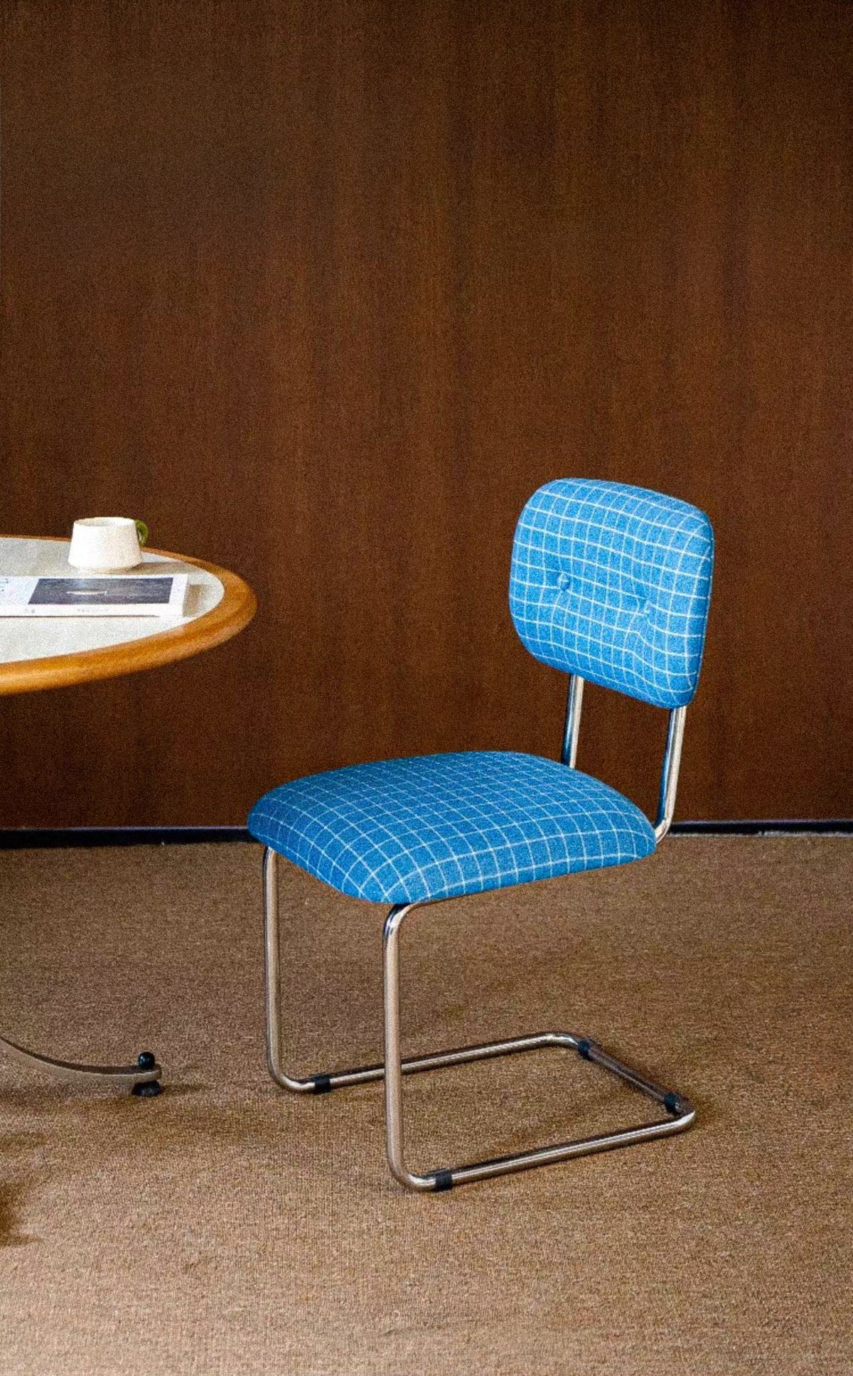 Nora Wool Check Chair