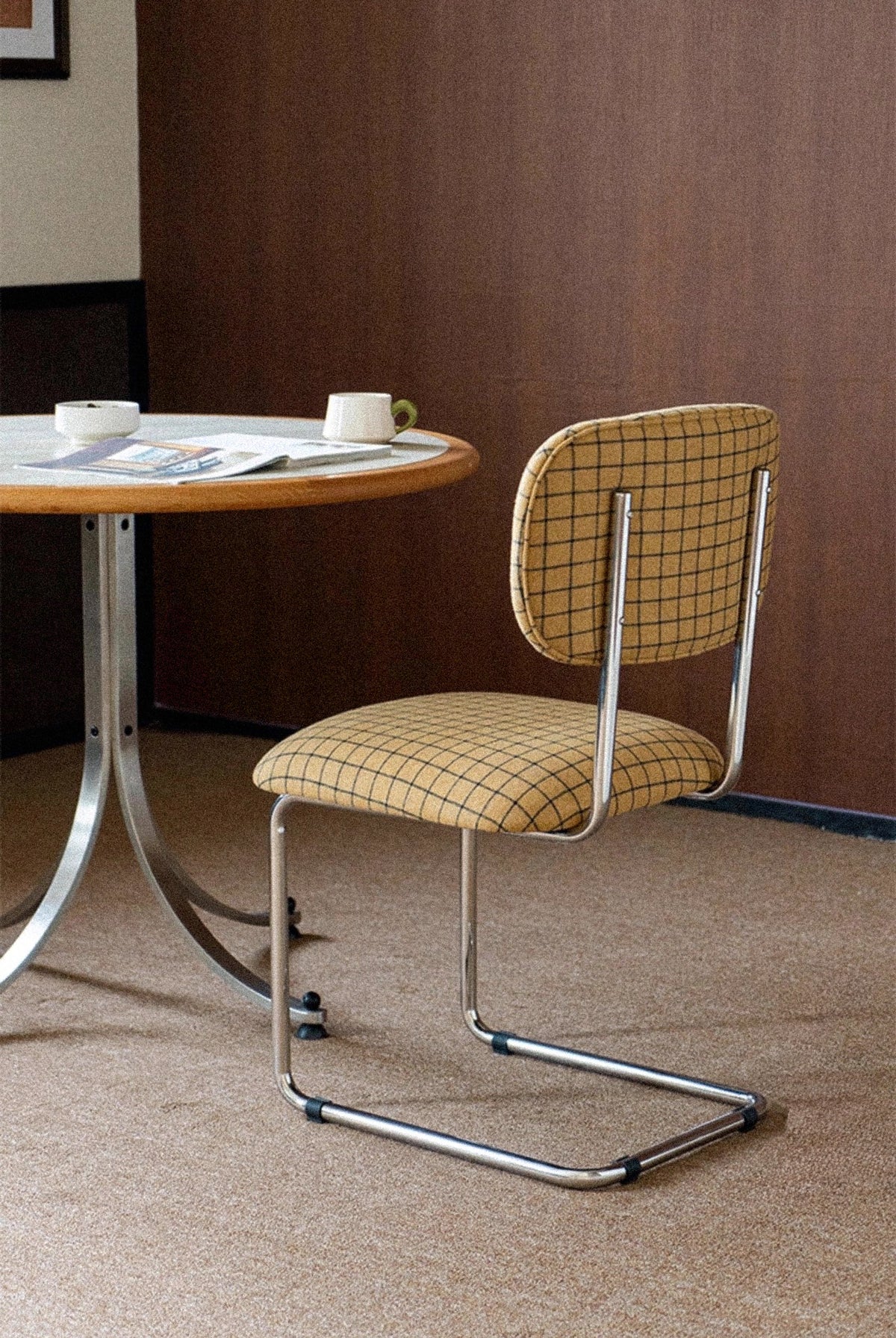 Nora Wool Check Chair