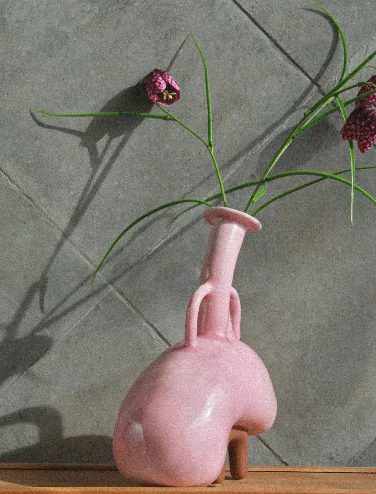 Perched Pink Vase
