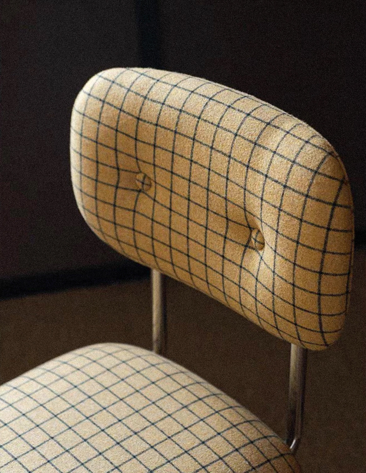 Nora Wool Check Chair