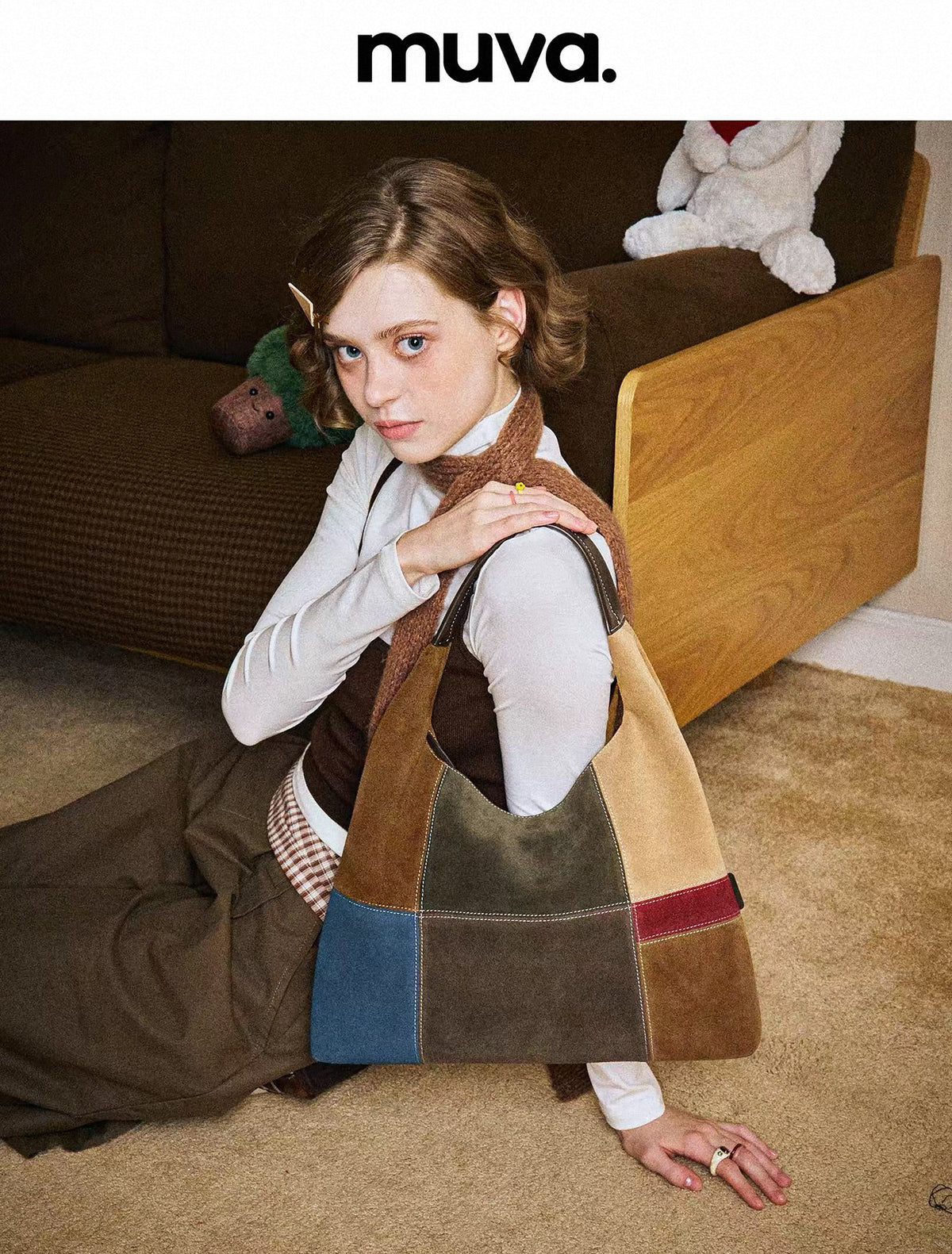 Muva Colorblock Hobo Bag